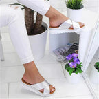 Women's Cross Strap Slippers for Leisure and Home