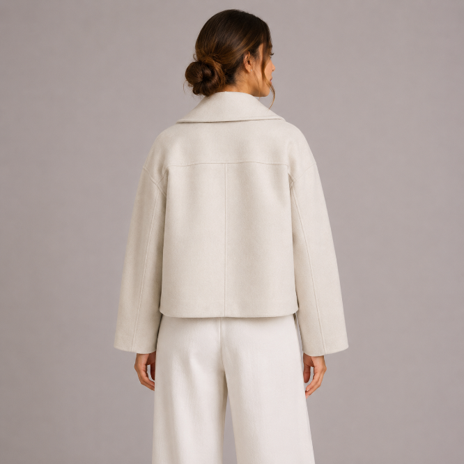 Women's Double-Breasted Coat for Autumn Winter Casual Wear