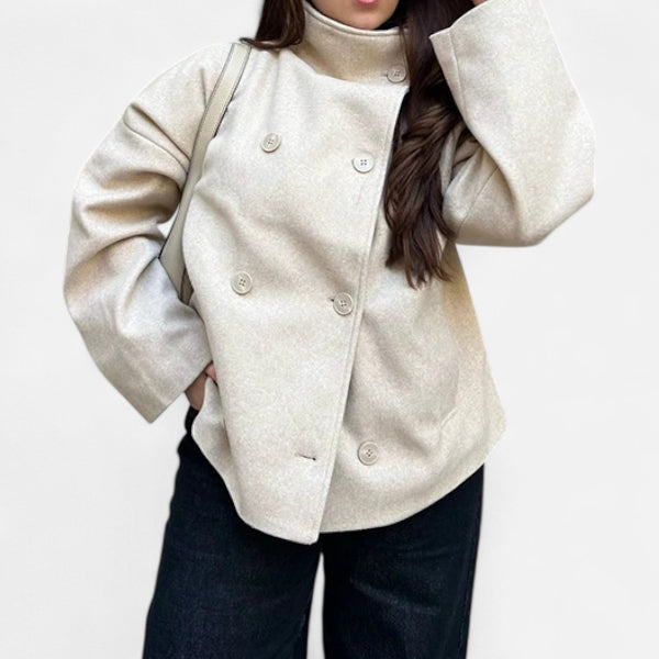 Women's Double Breasted Coat for Autumn Winter