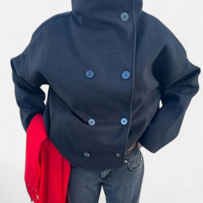 Women's Double Breasted Coat for Autumn Winter