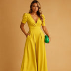 Women's Elegant Wide Leg Jumpsuit for Occasions