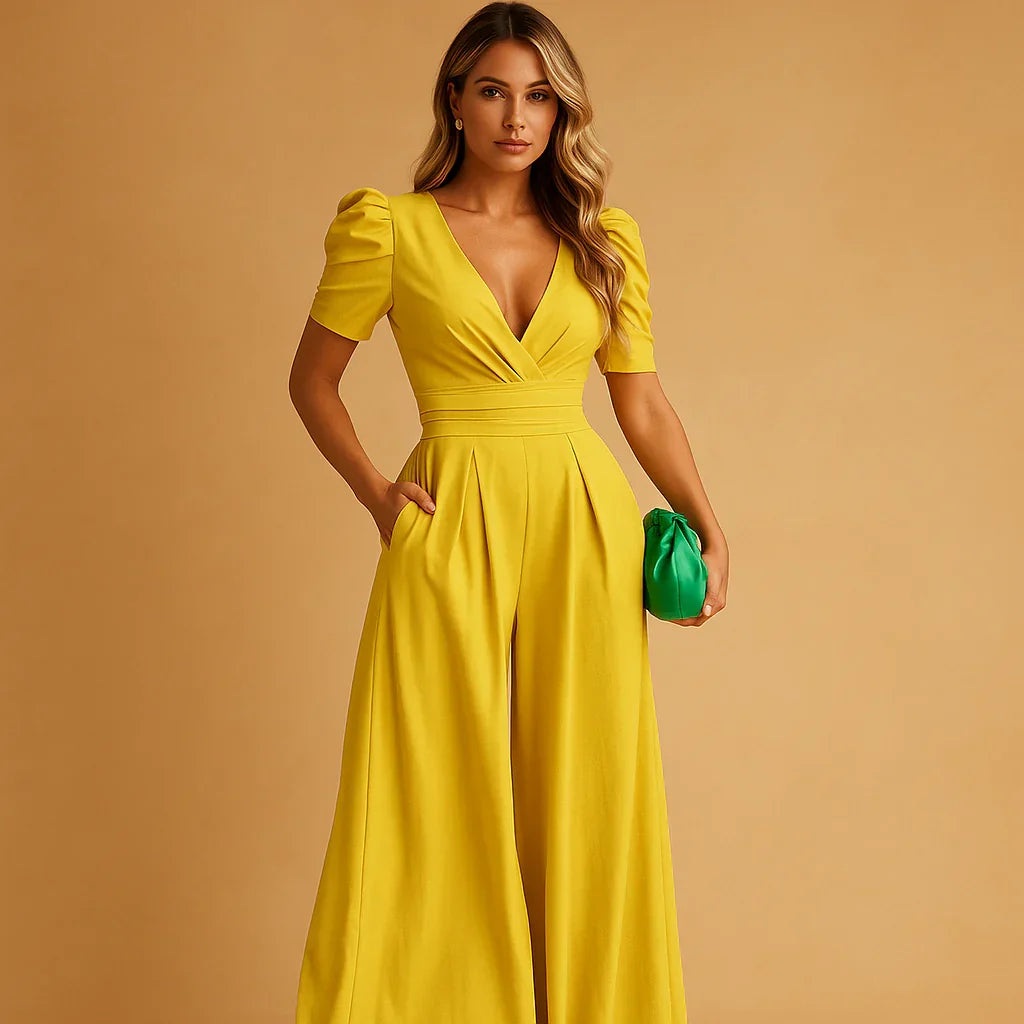 Women's Elegant Wide Leg Jumpsuit for Occasions