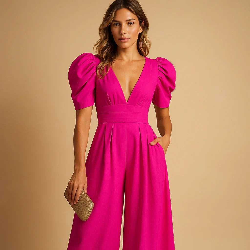 Women's Elegant Wide Leg Jumpsuit for Occasions