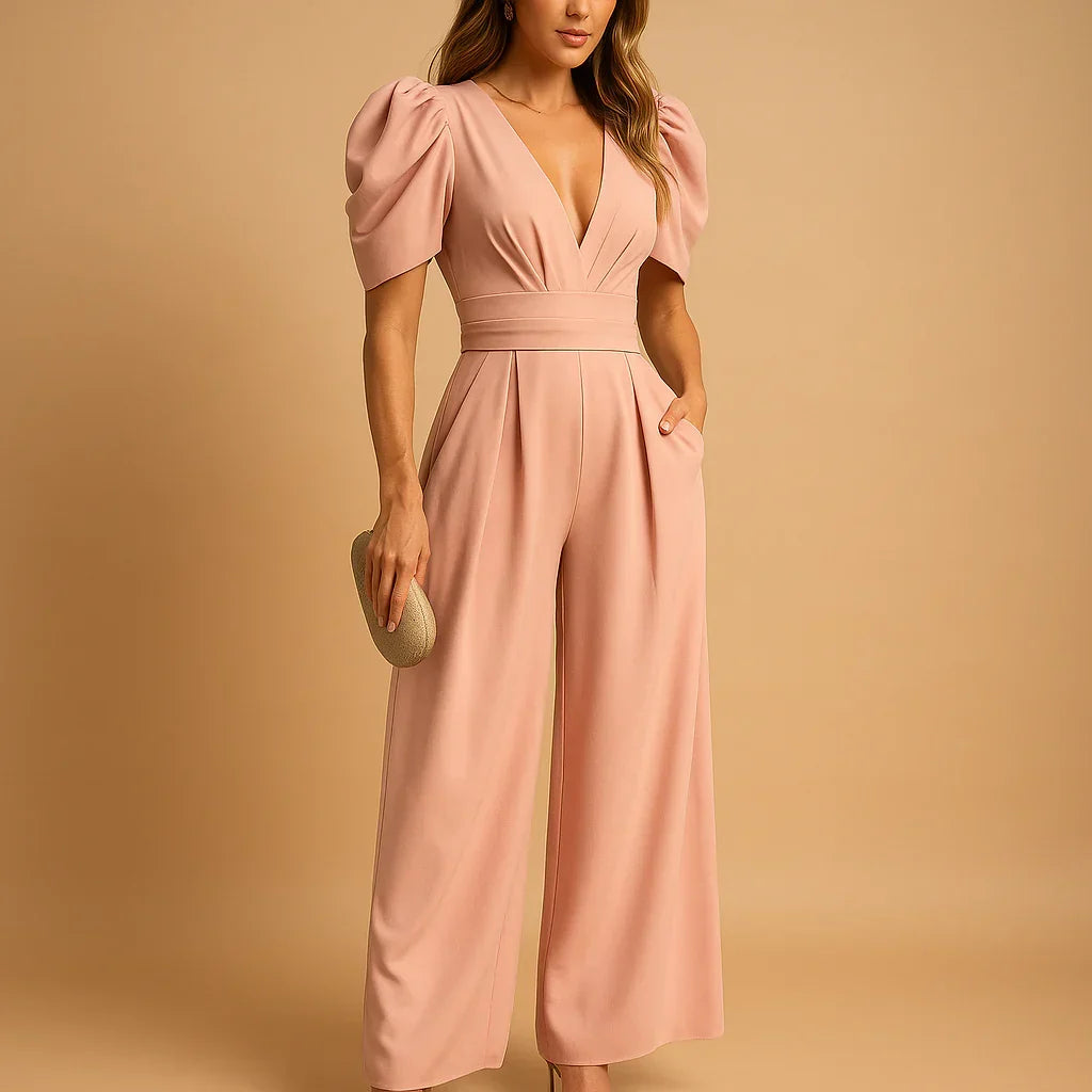 Women's Elegant Wide Leg Jumpsuit for Occasions