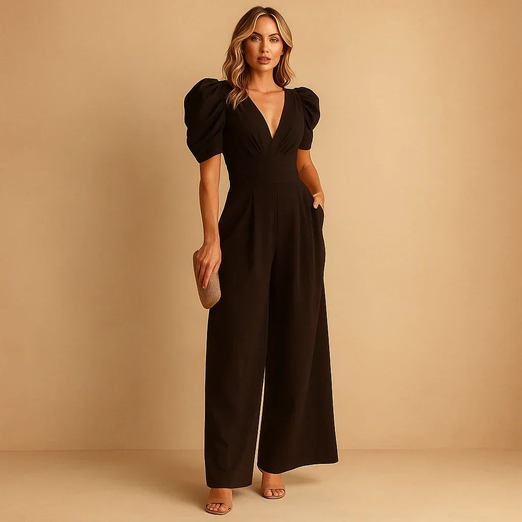 Women's Elegant Wide Leg Jumpsuit for Occasions