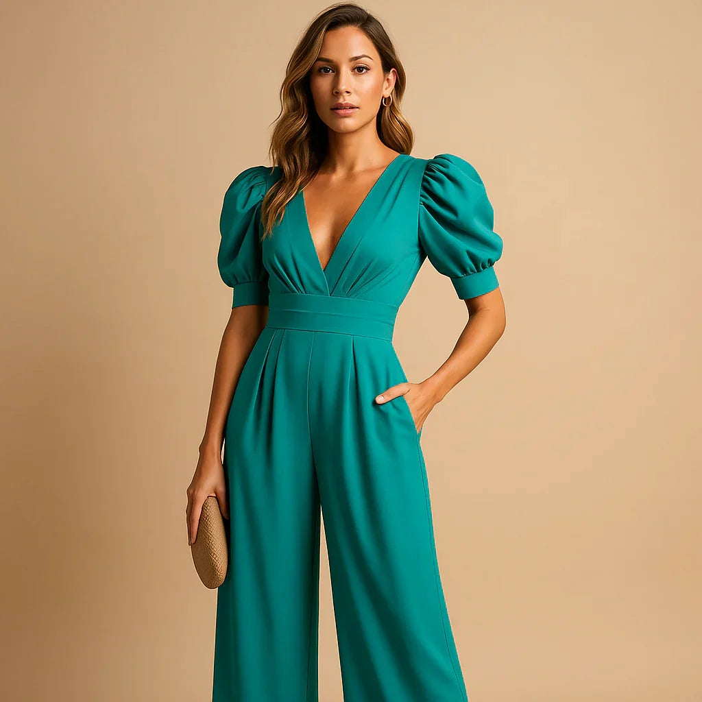 Women's Elegant Wide Leg Jumpsuit for Occasions