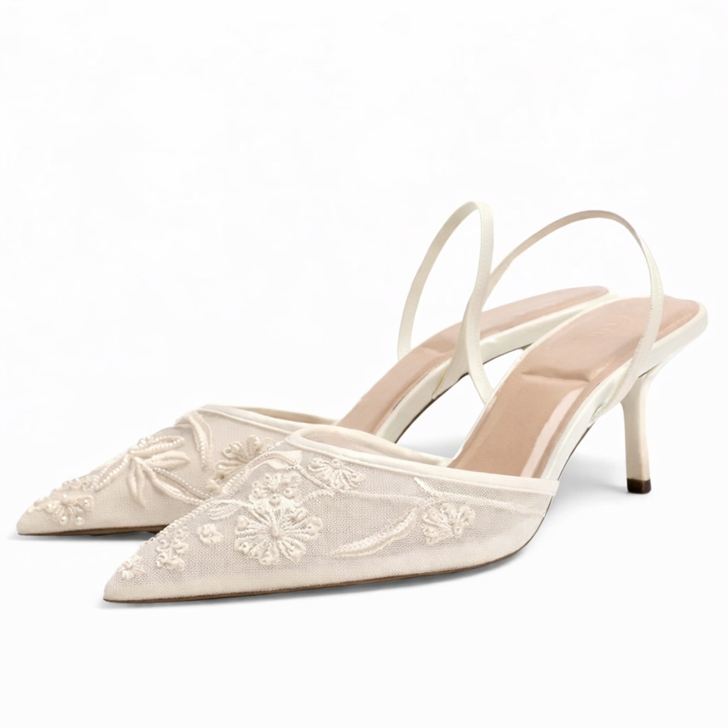Women's Embellished Heeled Mules for Elegant Evening Occasions
