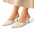 Women's Embellished Heeled Mules for Elegant Evening Occasions