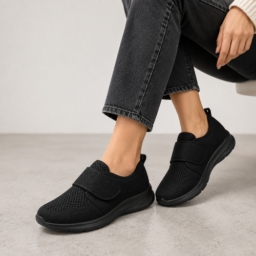 Women's Everyday Strap Sneakers for Walking and Leisure