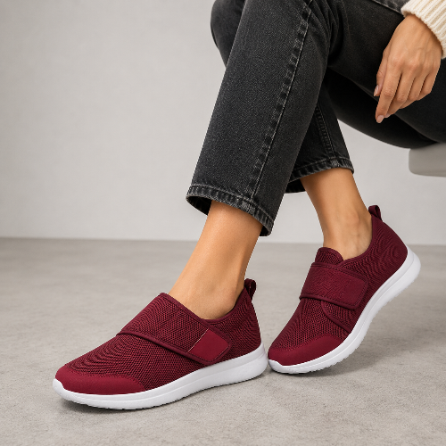 Women's Everyday Strap Sneakers for Walking and Leisure