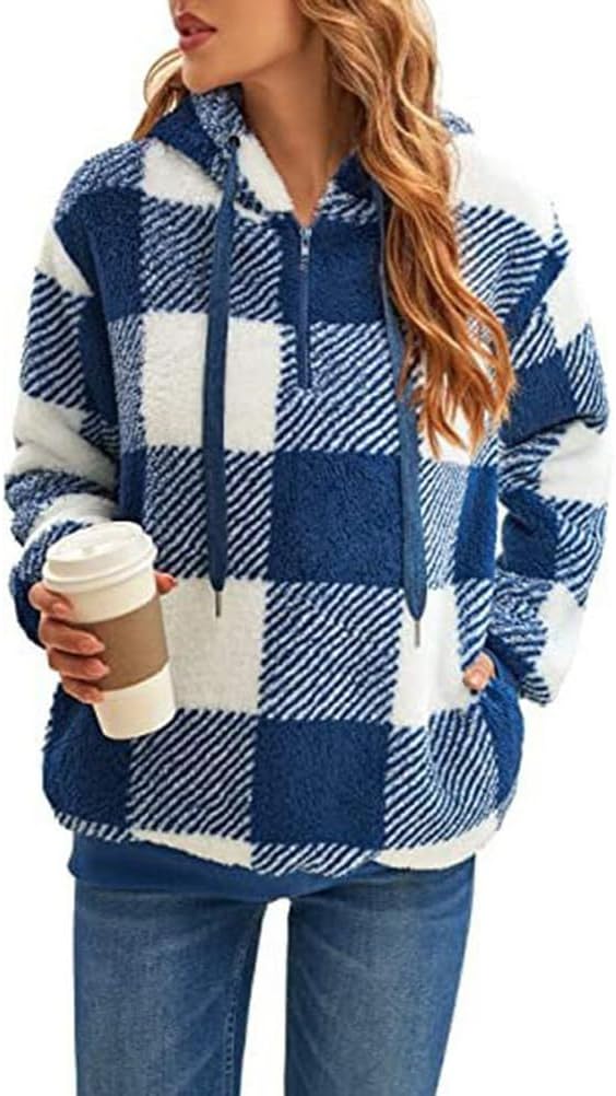Women's Fleece Pullover Sweater for Autumn Winter Days