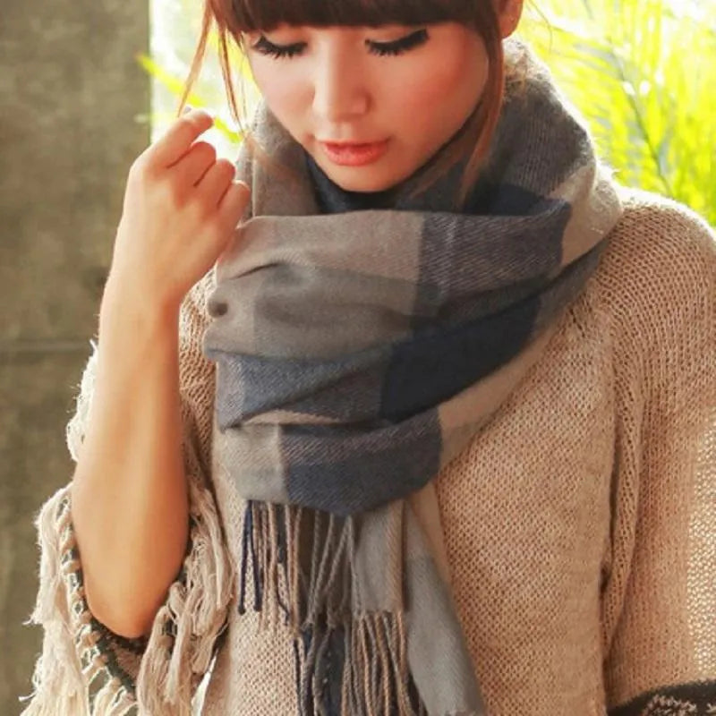 Women's Fringed Wrap Shawl for Layered Styling