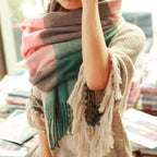 Women's Fringed Wrap Shawl for Layered Styling