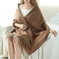 Women's Fringed Wrap Shawl for Layered Styling