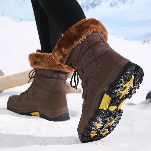 Women's Fur Lined Winter Snow Boots Outdoor Wear