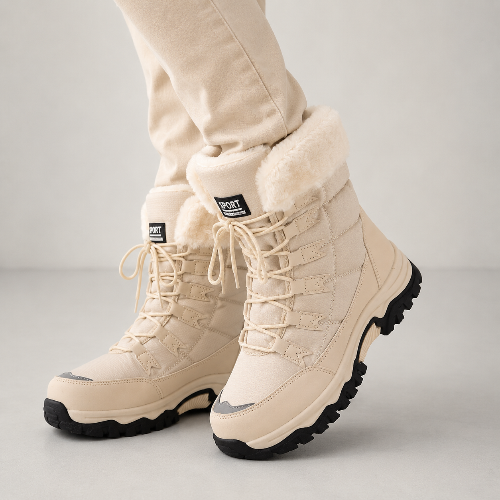 Women's Fur Lined Winter Snow Boots Outdoor Wear