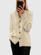 Women's Heart Button Cardigan for Autumn Winter Wear