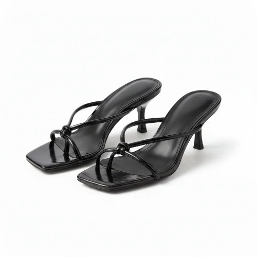 Women's Heeled Mules for Elegant Summer Evening Occasions