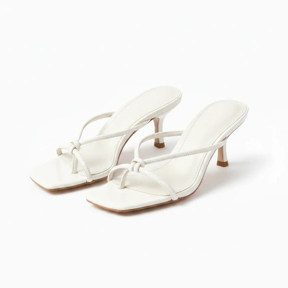 Women's Heeled Mules for Elegant Summer Evening Occasions