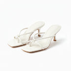 Women's Heeled Mules for Elegant Summer Evening Occasions