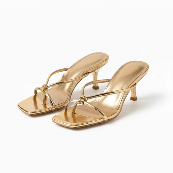 Women's Heeled Mules for Elegant Summer Evening Occasions