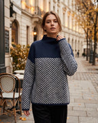 Women's High Neck Sweater for Autumn Winter Wear