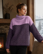 Women's High Neck Sweater for Autumn Winter Wear