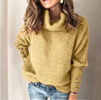 Women's High Neck Sweater for Cooler Seasons