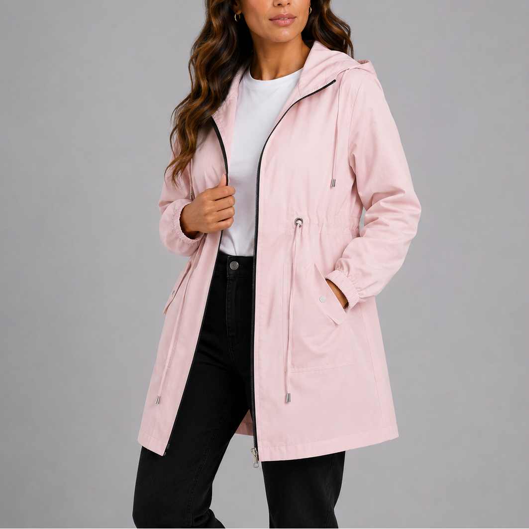 Women's Hooded Jacket for Autumn Winter Everyday Wear