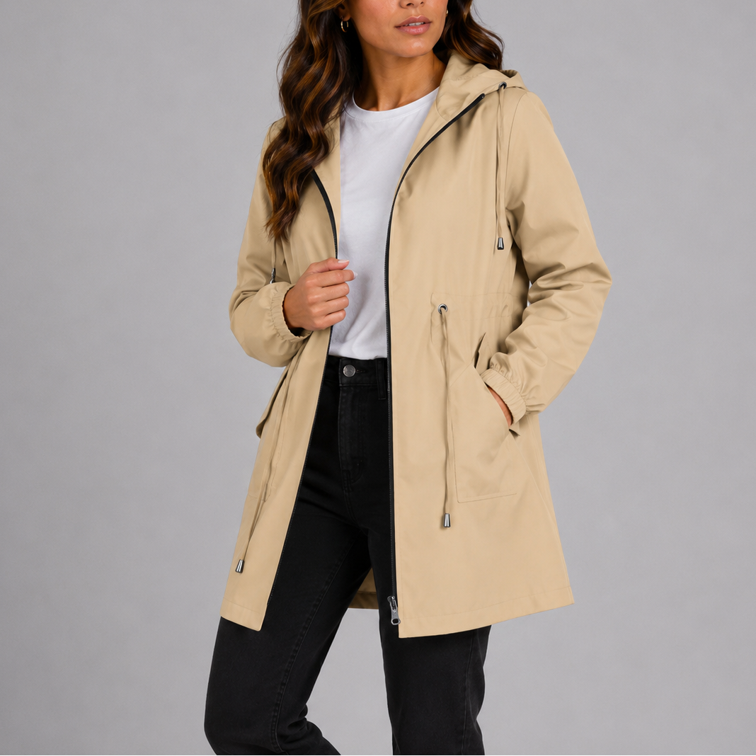Women's Hooded Jacket for Autumn Winter Everyday Wear