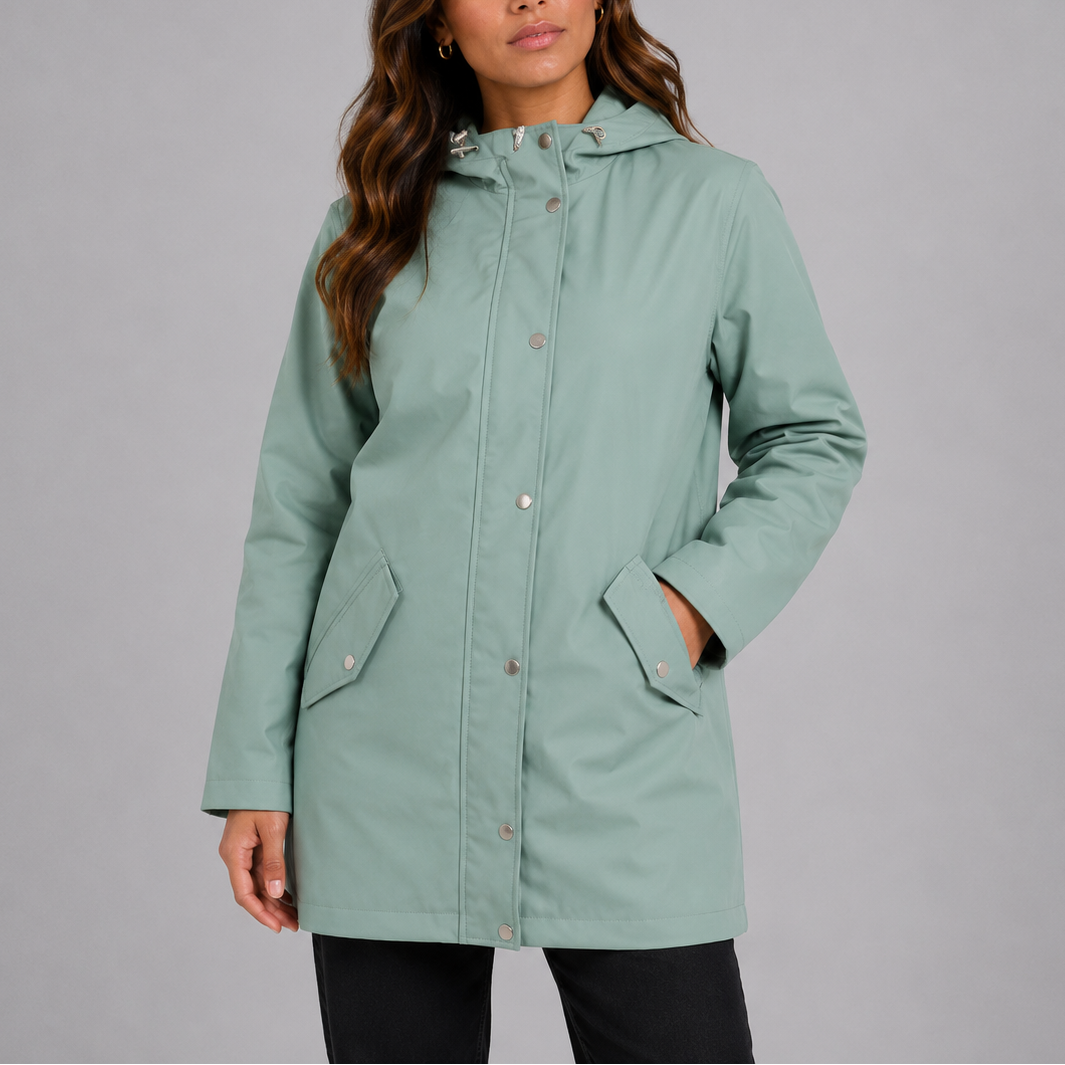 Women's Hooded Jacket for Cooler Outdoor Days Ahead