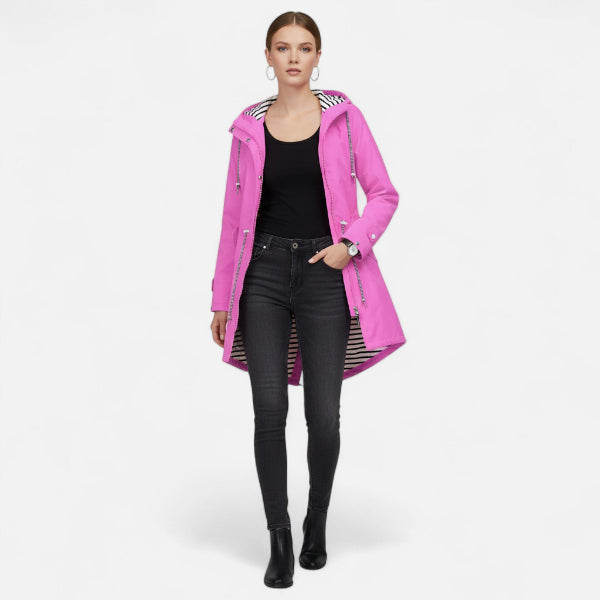Women's Hooded Jacket for Cooler Outdoor Days