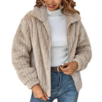 Women's Hooded Knit Jacket for Cooler Autumn Days