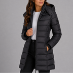 Women's Hooded Puffer Jacket for Autumn Winter Wear