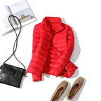 Women's Hooded Puffer Jacket for Autumn Winter Wear