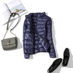 Women's Hooded Puffer Jacket for Autumn Winter Wear