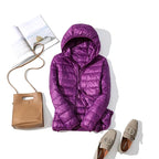Women's Hooded Puffer Jacket for Autumn Winter Wear