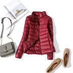 Women's Hooded Puffer Jacket for Autumn Winter Wear