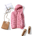 Women's Hooded Puffer Jacket for Autumn Winter Wear