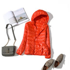 Women's Hooded Puffer Jacket for Autumn Winter Wear