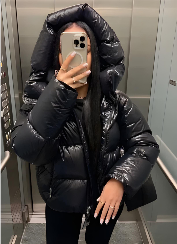 Women's Hooded Puffer Jacket for Winter Wear