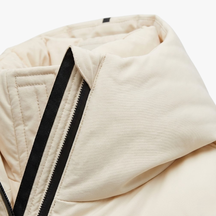 Women's Hooded Puffer Jacket with Waist Belt