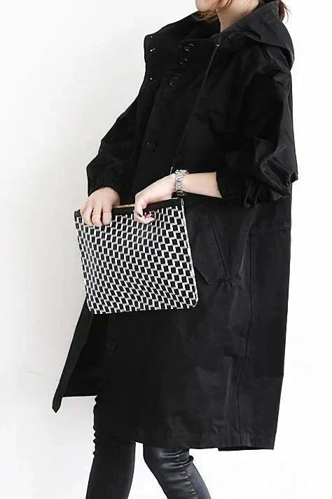 Women's Hooded Raincoat for Autumn Winter Wear