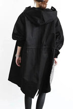 Women's Hooded Raincoat for Autumn Winter Wear