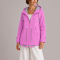 Women's Hooded Utility Jacket for Outdoor Casual Wear