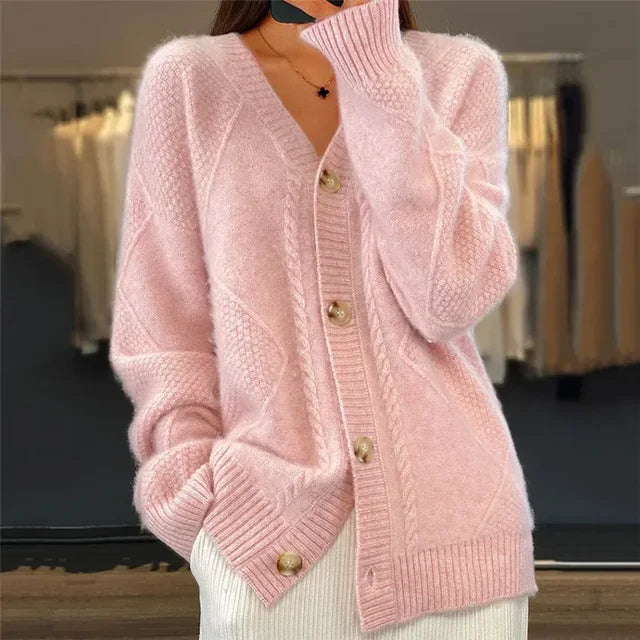 Women's Knit Cardigan for Autumn Winter Layering
