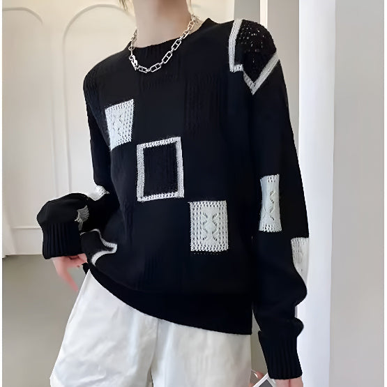 Women's Knit Sweater for Autumn Winter Wardrobes
