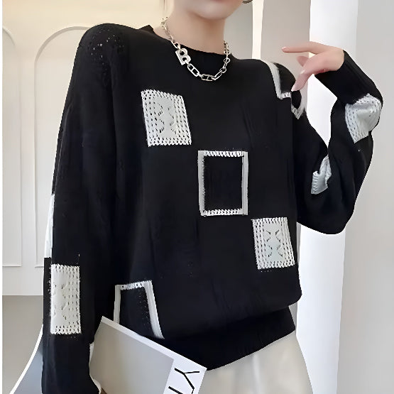 Women's Knit Sweater for Autumn Winter Wardrobes