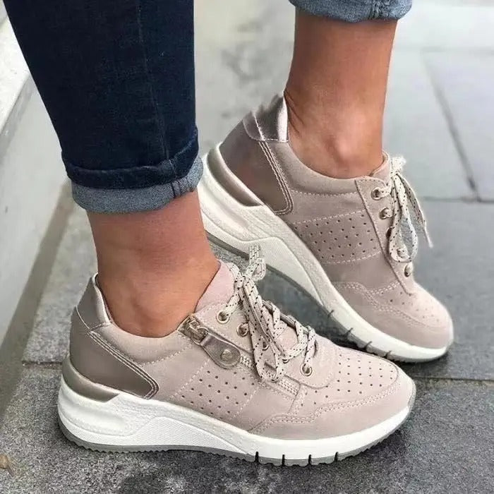 Women's Lace-Up Sneakers for Everyday Seasonal Wear