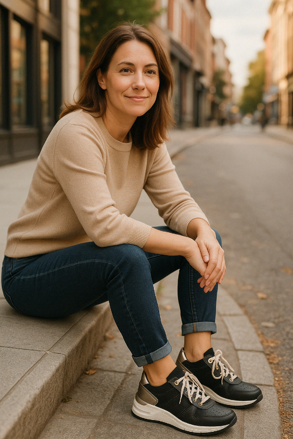 Women's Lace-Up Sneakers for Everyday Seasonal Wear
